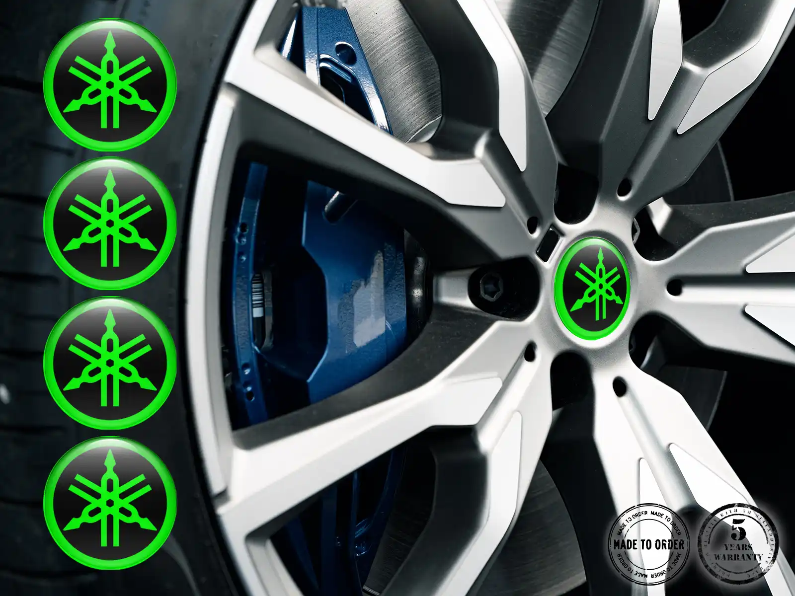 Yamaha Nabenaufkleber Ausgabe Individuelles Dome-Design